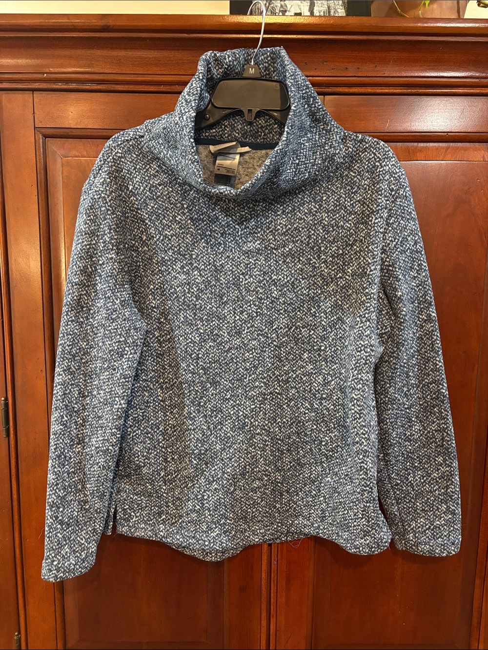 Avalanche Blue Marled Cowl Neck Sweater